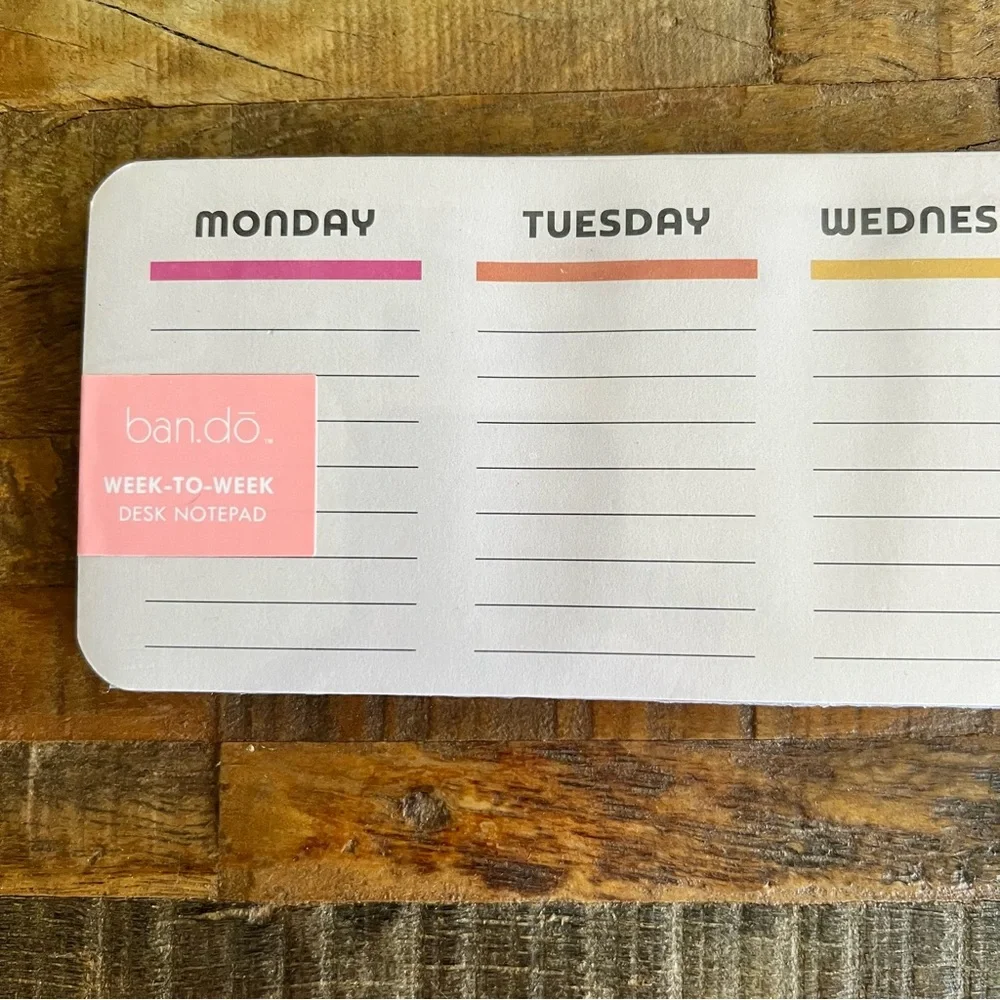 Ban.do Week to Week Desk Notepad